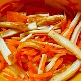 お弁当レシピ　ニンジンと竹輪のレンジ煮